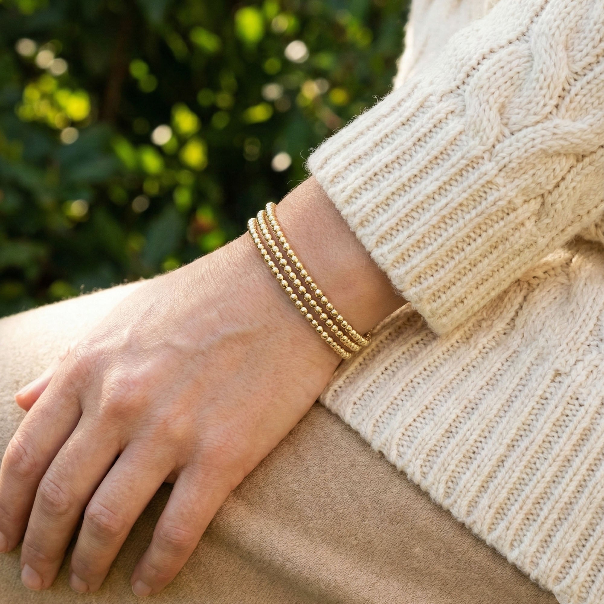 4mm Ball Bead Bracelet