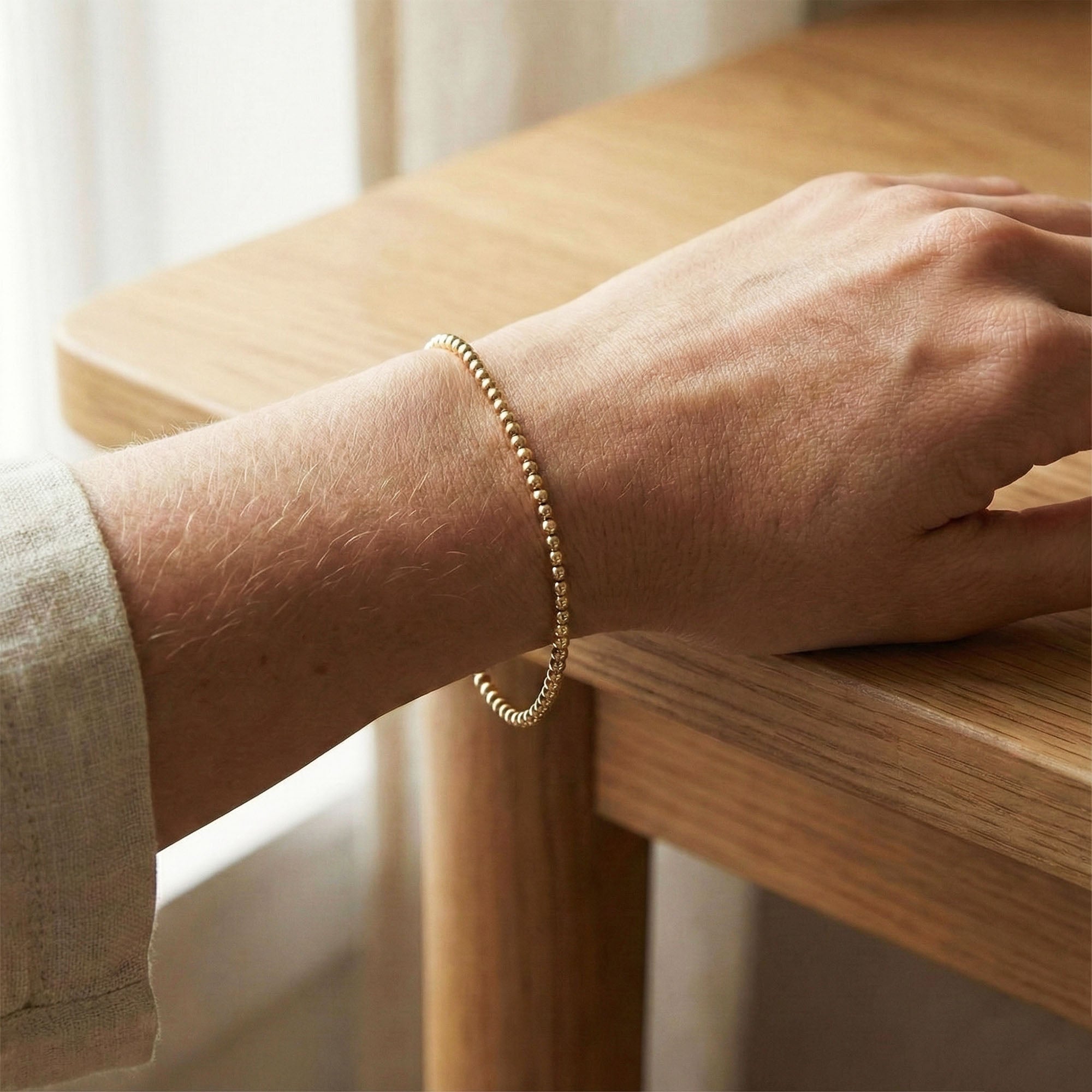 4mm Ball Bead Bracelet