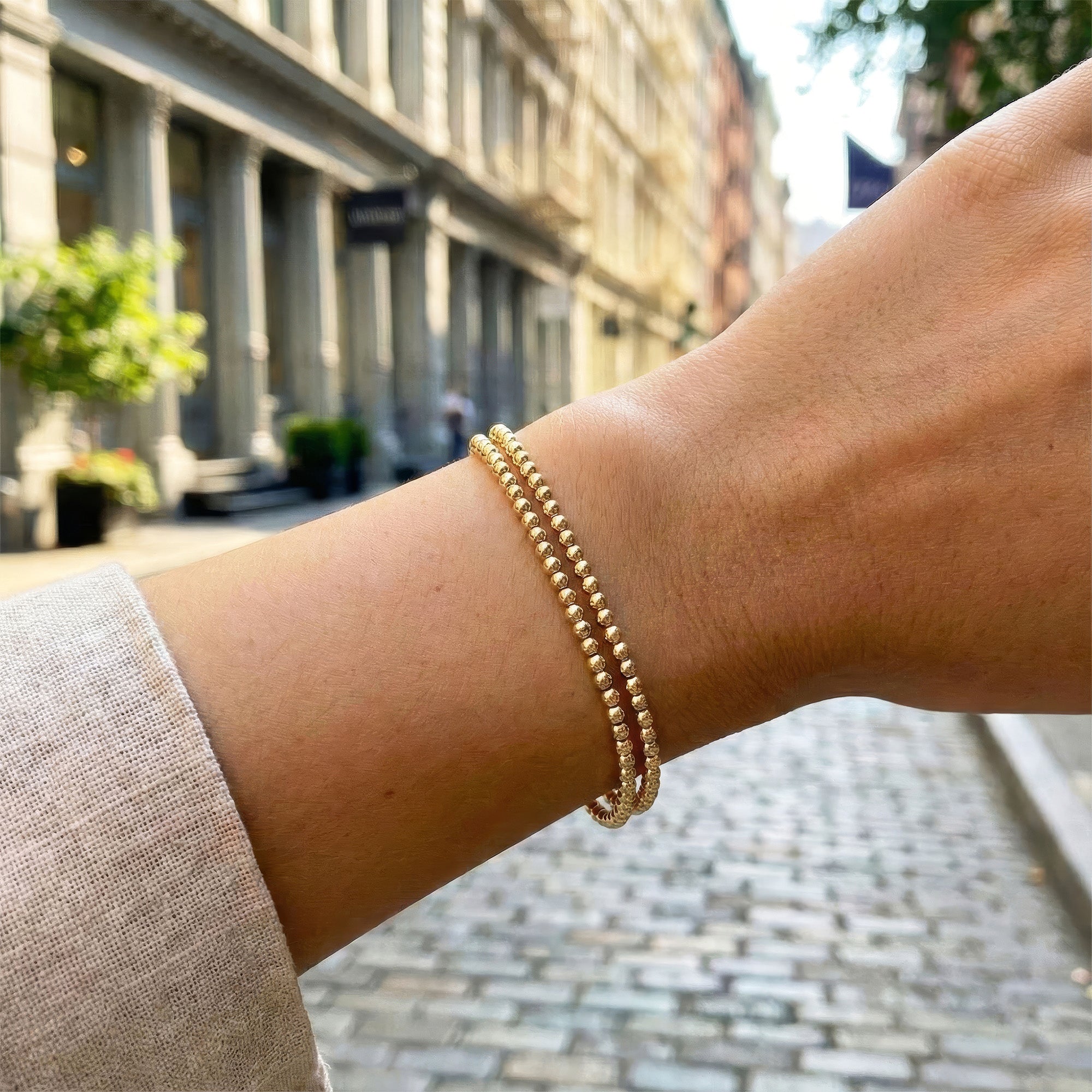 4mm Ball Bead Bracelet