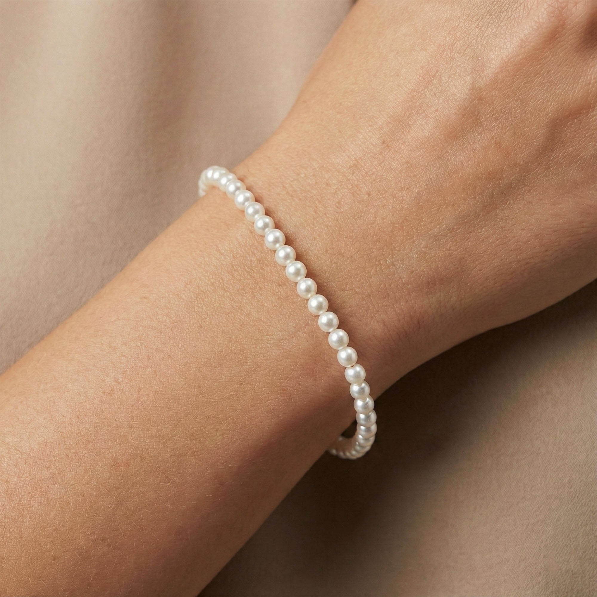 5mm Pearl Bead Bracelet