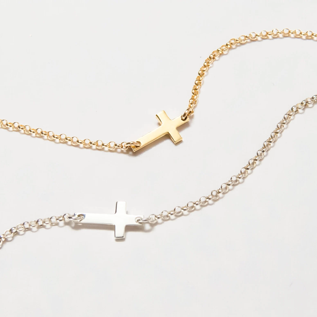 Sideways Cross Bracelet